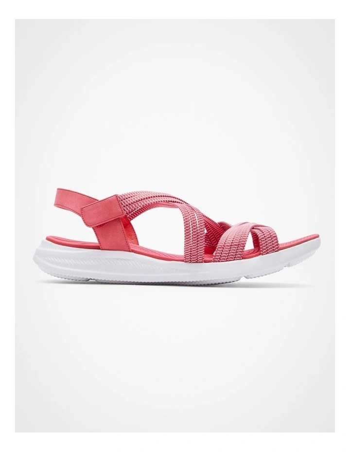 Elastic Comfort Sandal in Red image 1