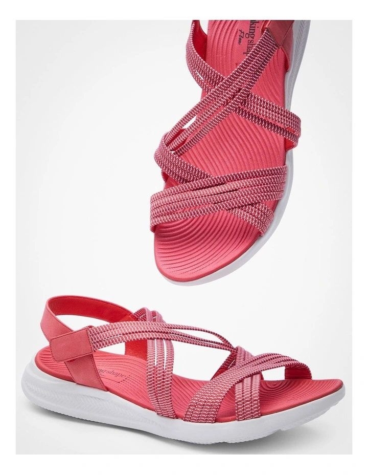 Elastic Comfort Sandal in Red image 5