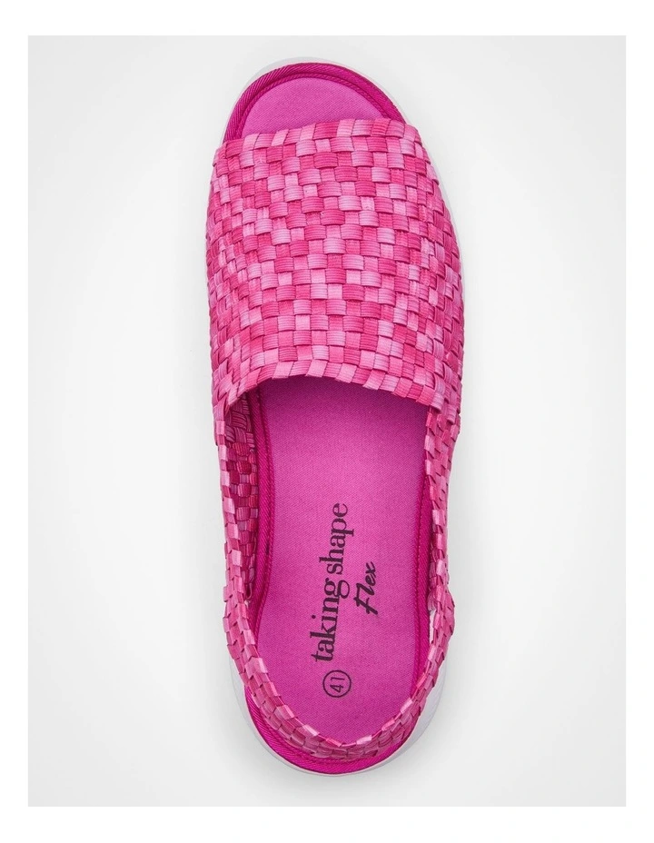 Woven Stretch Slingback in Pink image 4