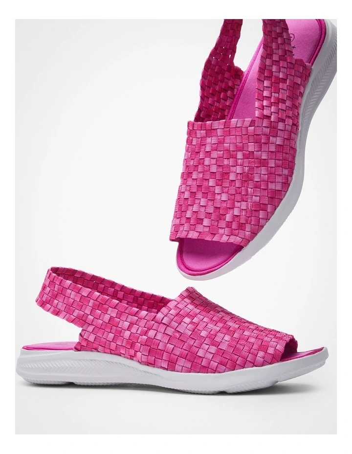 Woven Stretch Slingback in Pink image 5