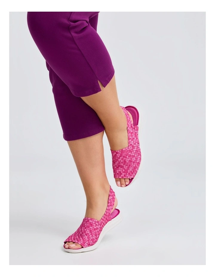 Woven Stretch Slingback in Pink image 6