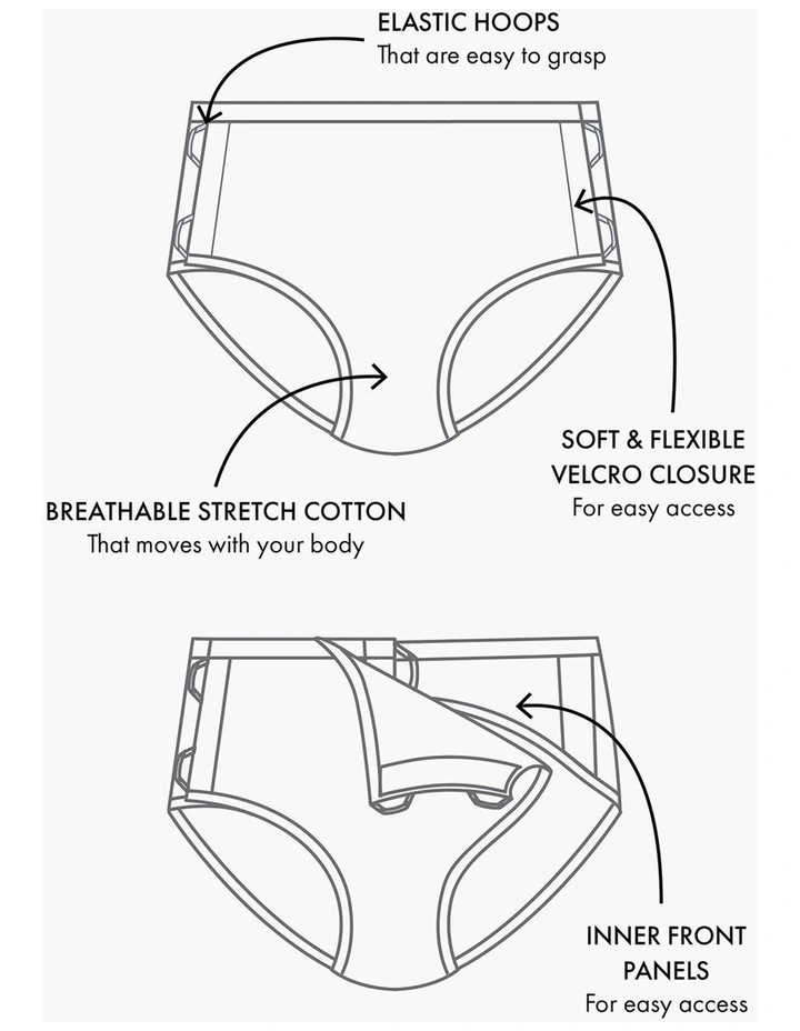 Adaptive Cotton Full Brief Black image 7