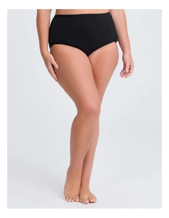 Adaptive Cotton Leak Proof Brief in Black image 2