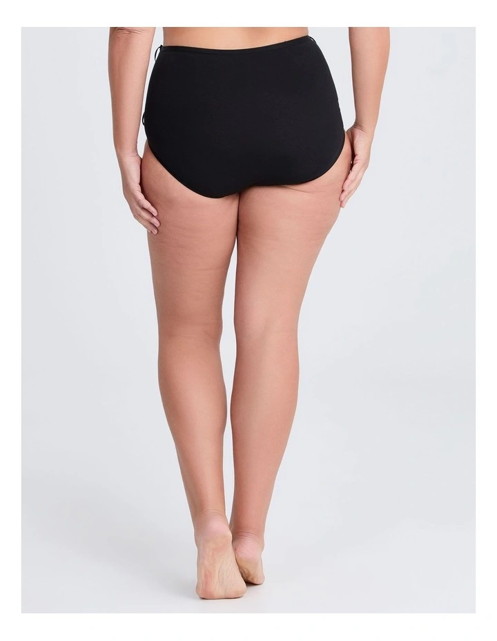 Adaptive Cotton Leak Proof Brief in Black image 3