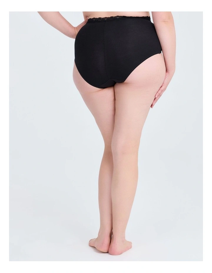 2Pk Betty Boop Lace Trim Briefs in Black image 3