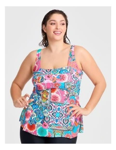 Botanica A-line Tie Tankini Print