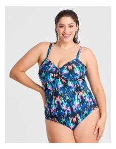Ikat One Piece Swimsuit in Multi