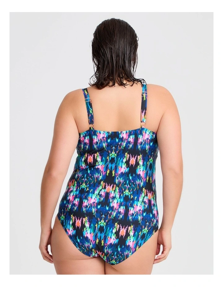 Ikat One Piece Swimsuit in Multi image 2