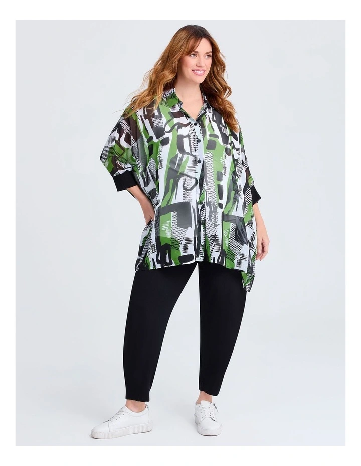 Chiffon Anika Shirt in Print image 3