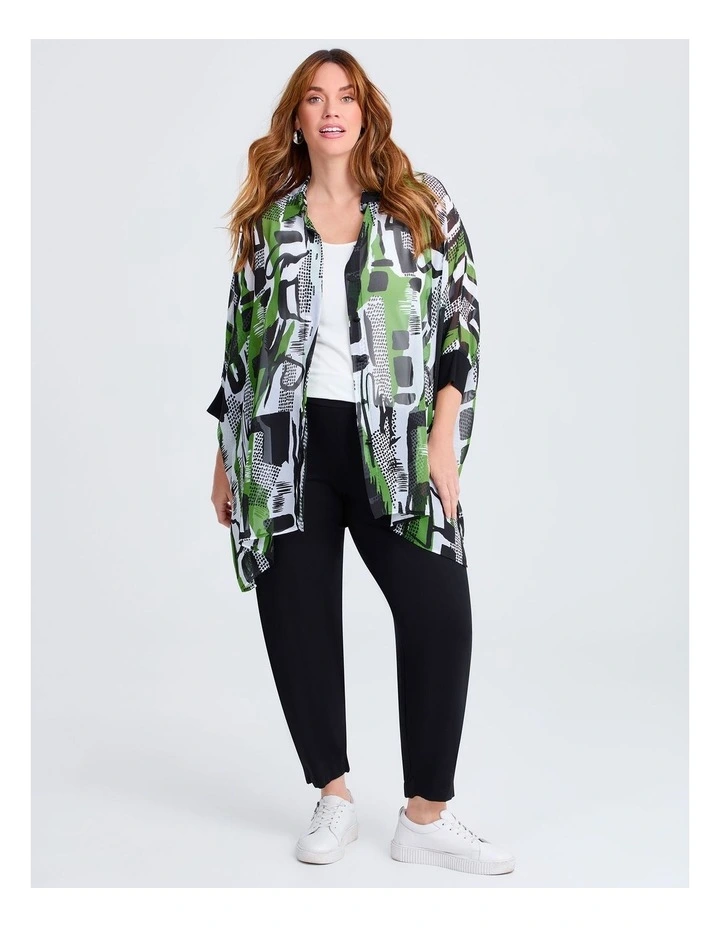 Chiffon Anika Shirt in Print image 4