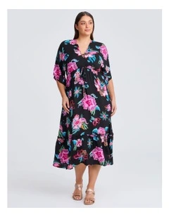 Natural Island Getaway Dress Print