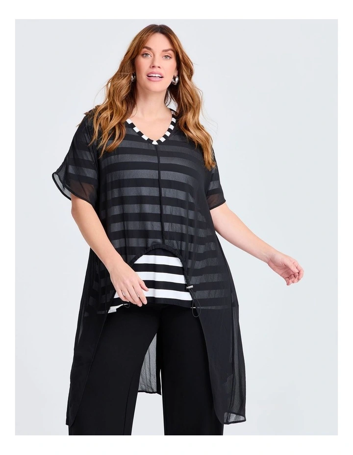Chiffon Amara Top Black image 1