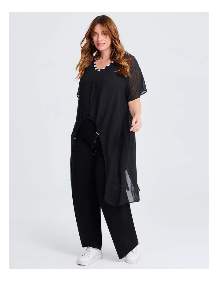 Chiffon Amara Top Black image 4