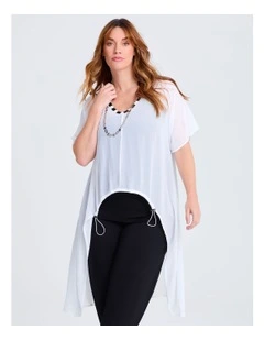 Chiffon Amara Top White