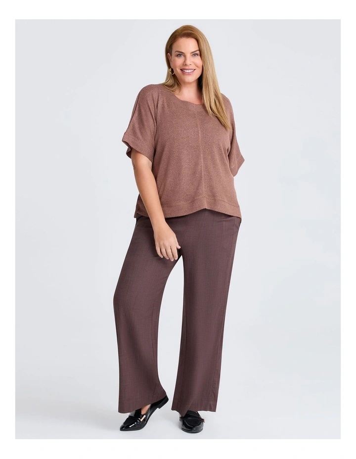 Fine Knit Overtop in Mocha Mousse image 3