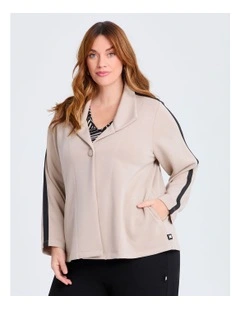 Natural Hine Cardigan in Almond Beige