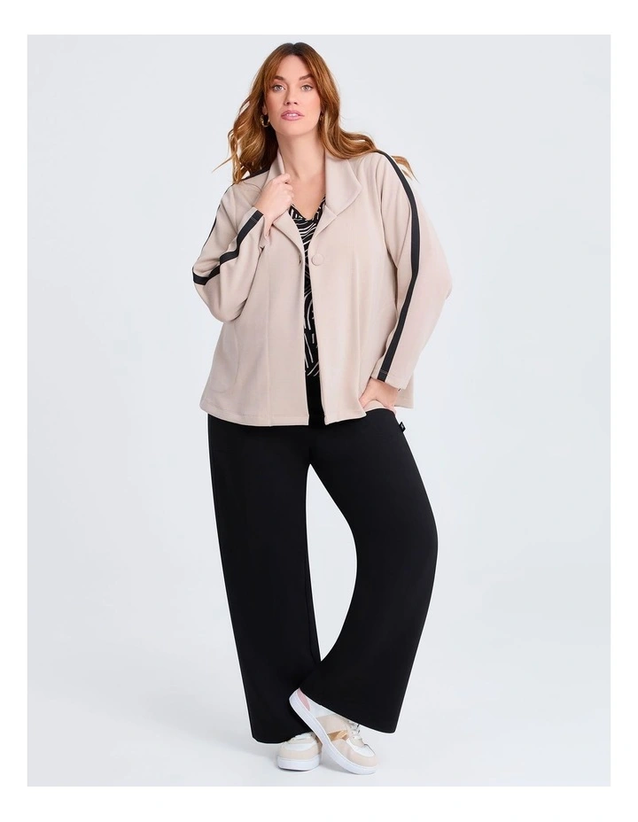 Natural Hine Cardigan in Almond Beige image 4