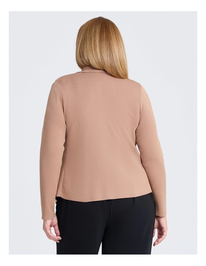 Urban Milano Natural Cardigan in Mocha image 2