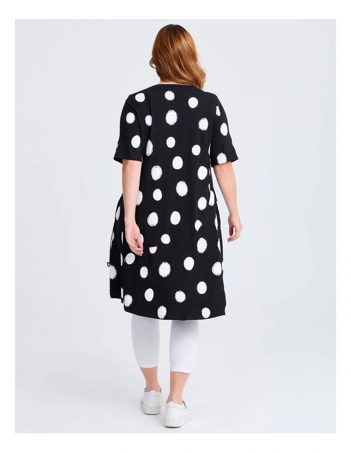 Natural Abstract Spot Dress Print image 2