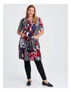 Everyday Tuck Natural Dress in Multi