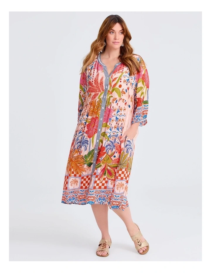 Natural Mystic Sunrise Dress in Print image 1