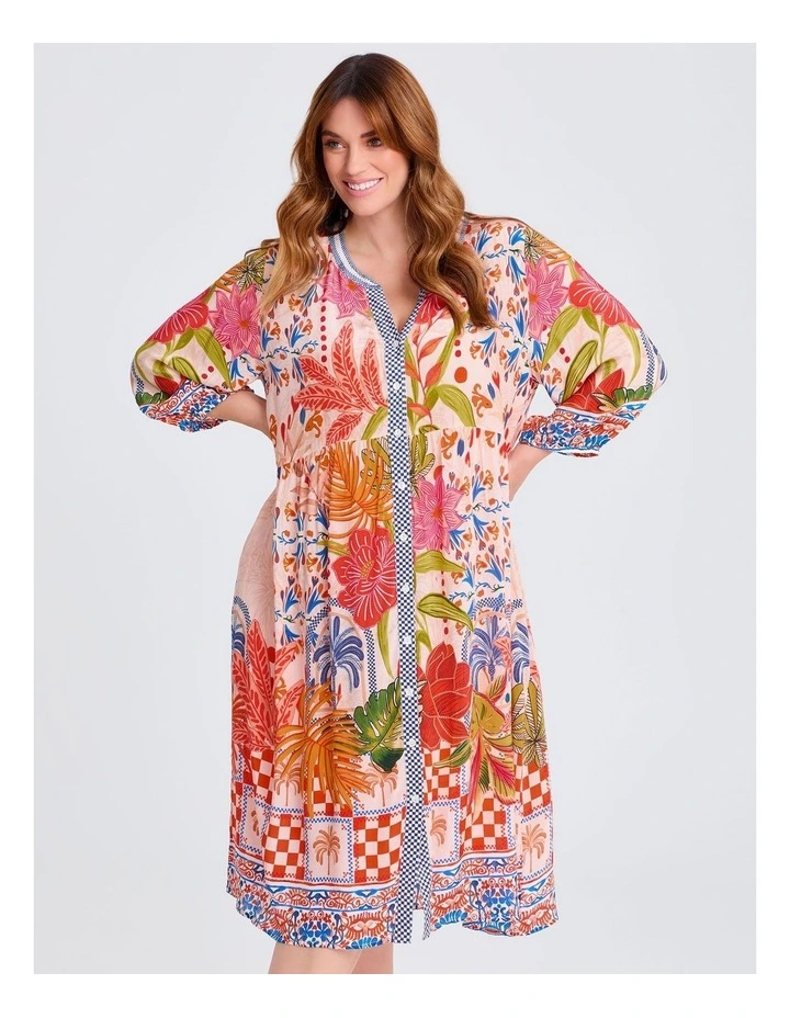 Natural Mystic Sunrise Dress in Print image 2