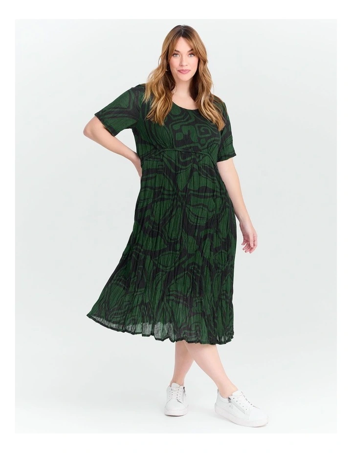 Cotton Gauze Favourite Dress Wild Abstract Print image 1