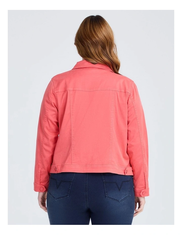 Lyocell Blend Stretch Jacket in Orange image 3