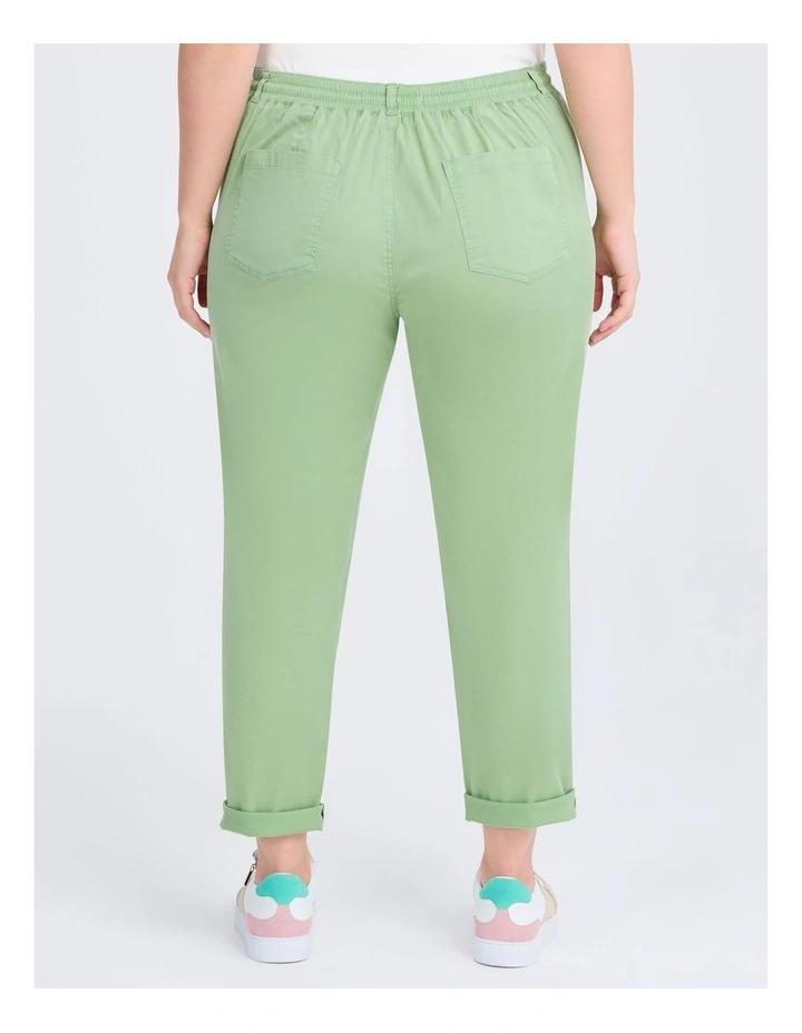 Lyocell Blend Washed Jogger Cactus Green image 2