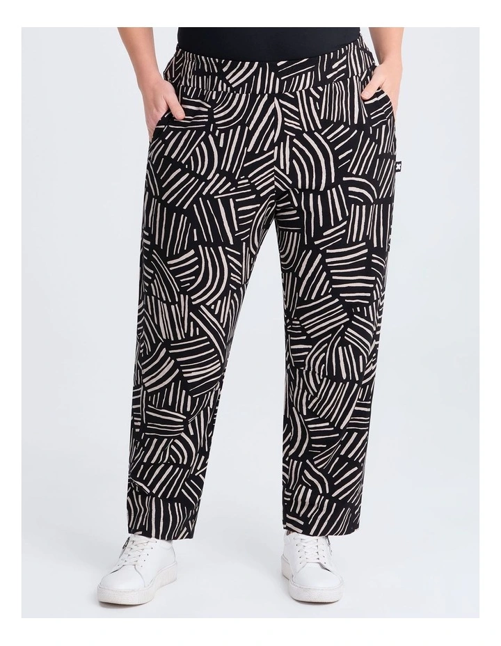 Natural Kiara Abstract Pant Print image 1