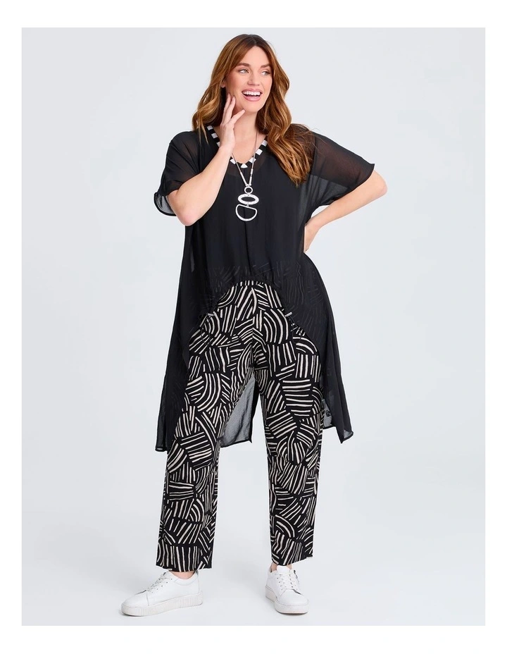Natural Kiara Abstract Pant Print image 3