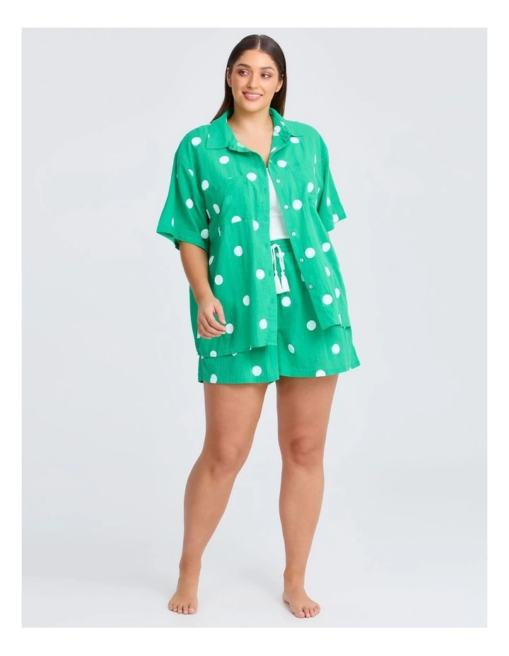 Cotton Spot Beach Shirt Print image 4