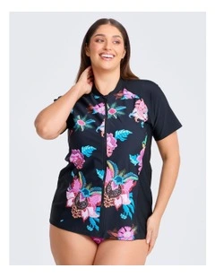 Island Getaway Rash Vest in Print