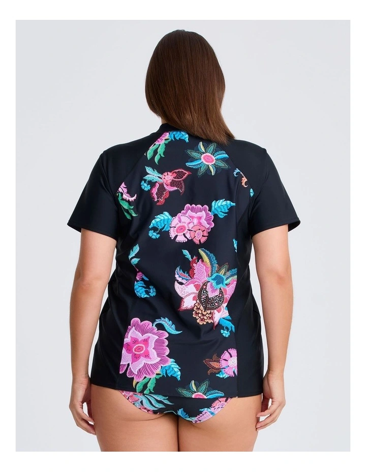 Island Getaway Rash Vest in Print image 2