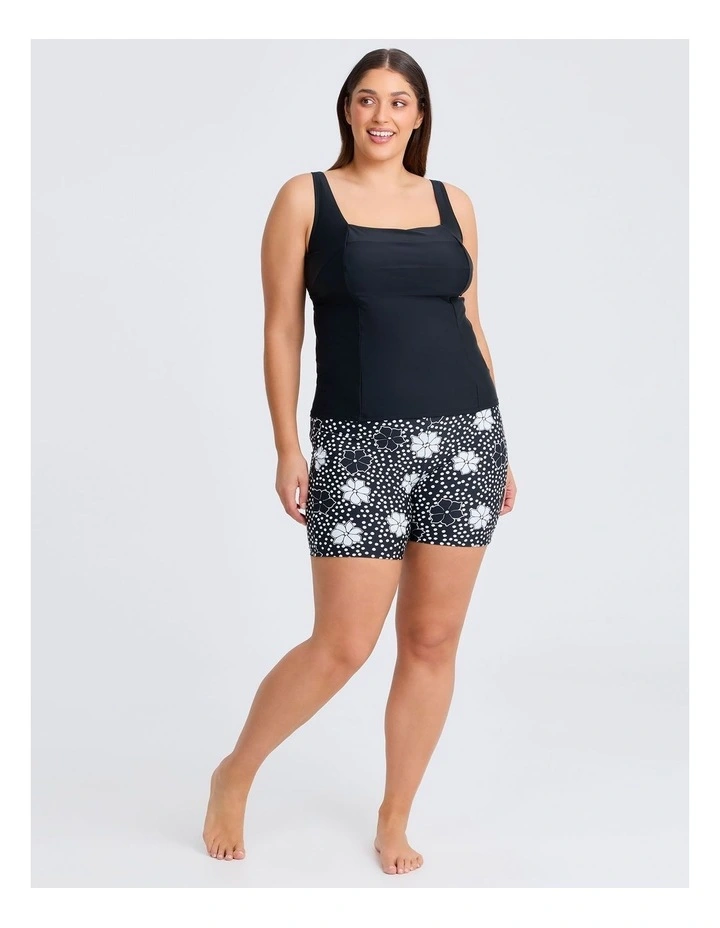 Floral Dot Swim Short in Multi image 3