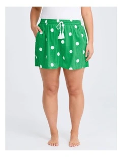 Cotton Spot Beach Short Print