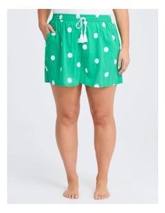 Cotton Spot Beach Short Print