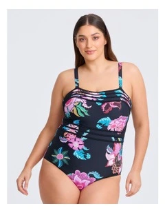 Island Getaway Bind Swimsuit in Print