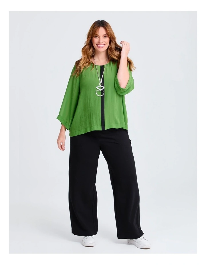 Chiffon Tama Top in Clover Green image 3