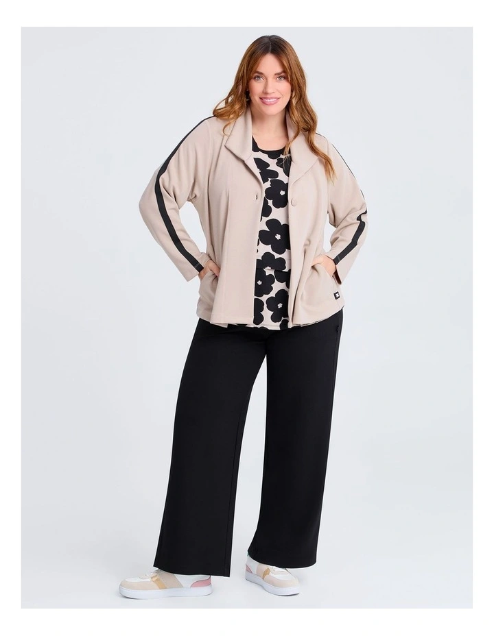 Natural Taia Abstract Top in Print image 4