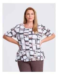 Bamboo Espresso Top in Multi