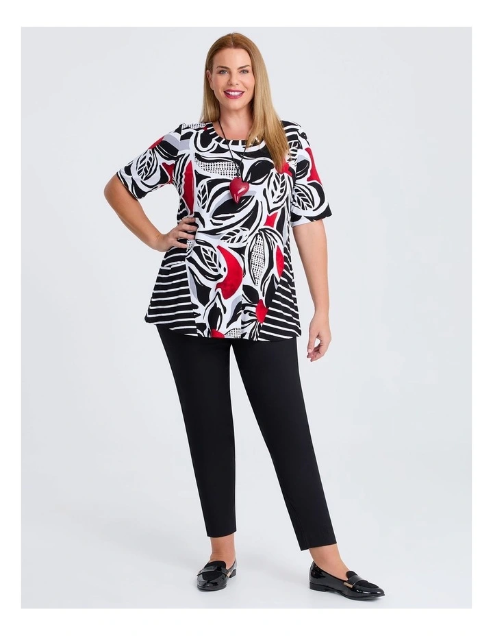 Spliced Cora Natural Top in Print image 3