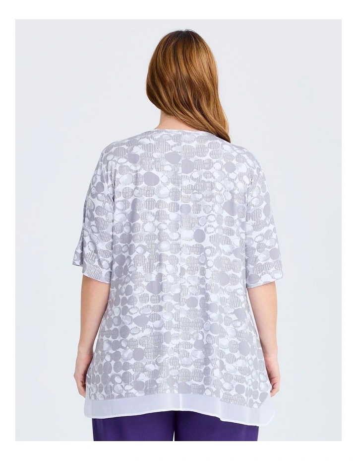 Foil Spot Natural Top in Multi image 2