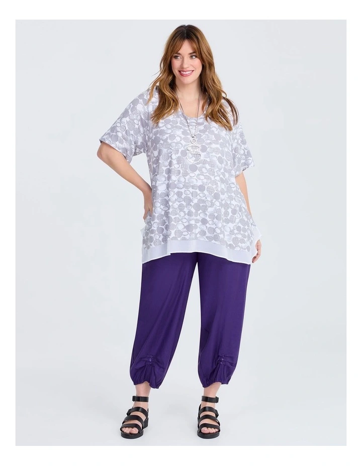 Foil Spot Natural Top in Multi image 3