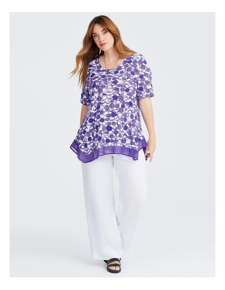 Foil Spot Natural Top in Multi image 3