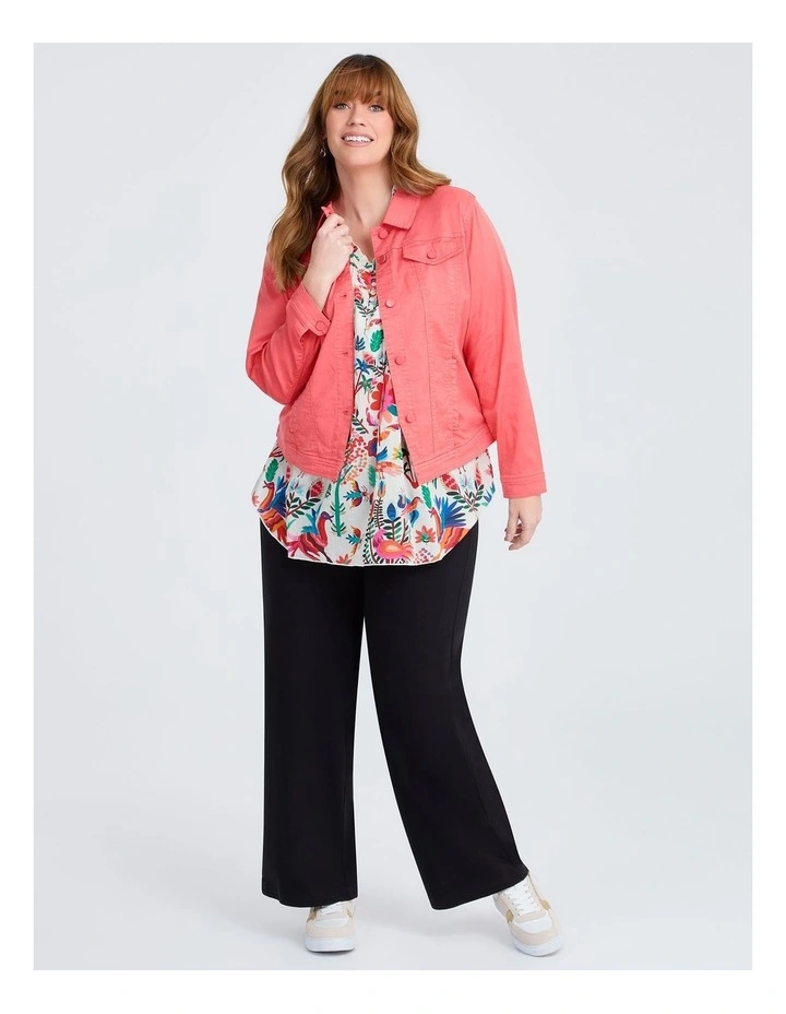 Cotton Folk Floral Top in Multi image 5