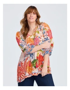 Natural Mystic Sunrise Top in Multi