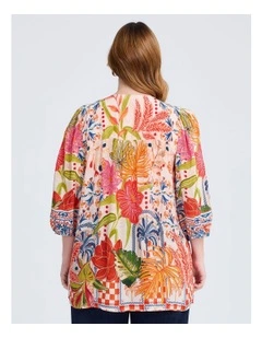 Natural Mystic Sunrise Top Print