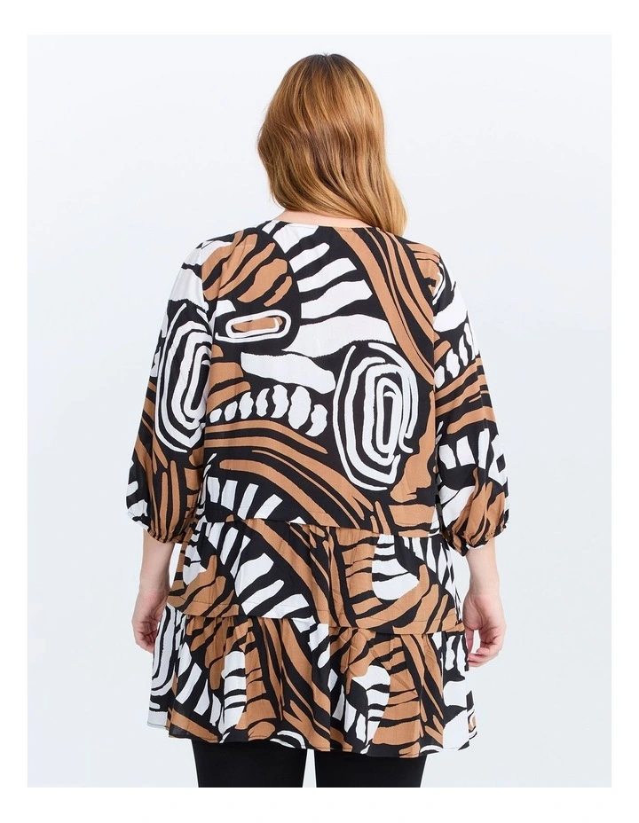Natural Tribal Print Tunic Print image 2