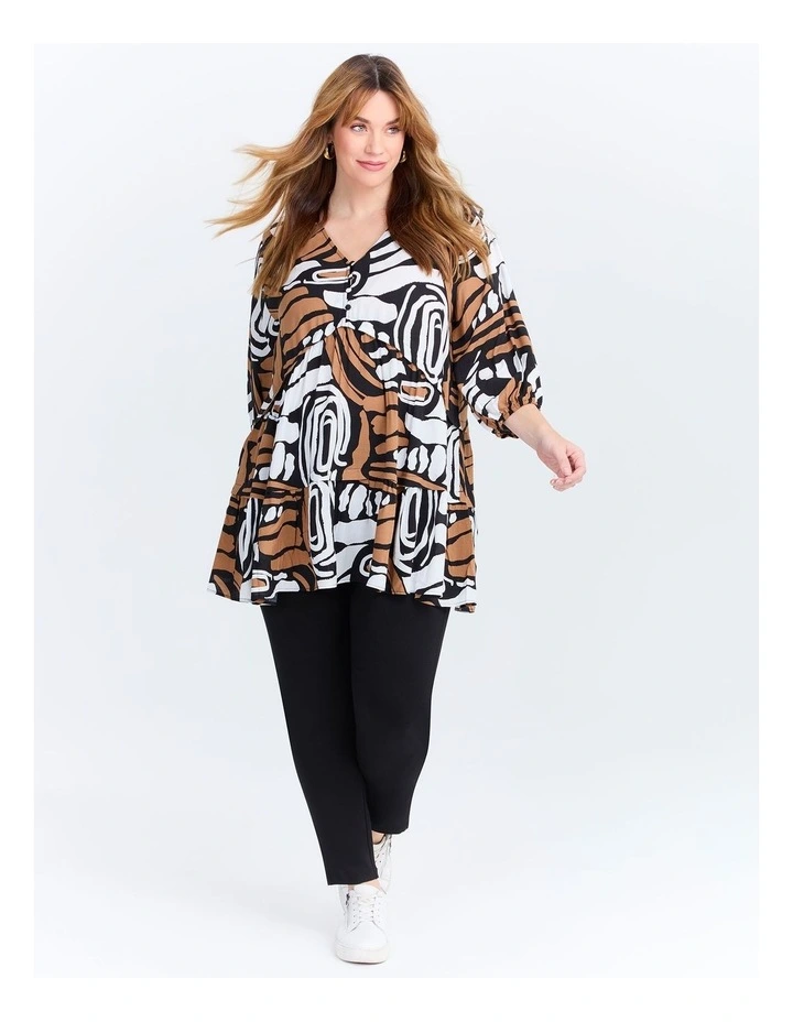 Natural Tribal Print Tunic Print image 3